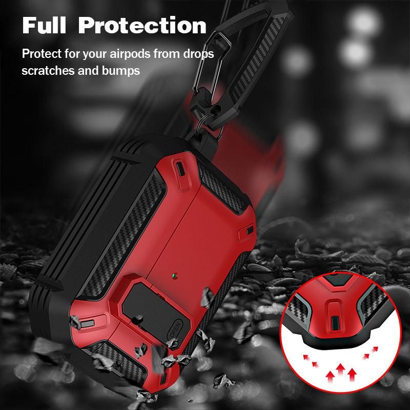 For Apple AirPods pro and pro2 Case Armor Earphone Heavy Duty Shockproof Cover - Black&Yellow For Airpods 3 — image 5