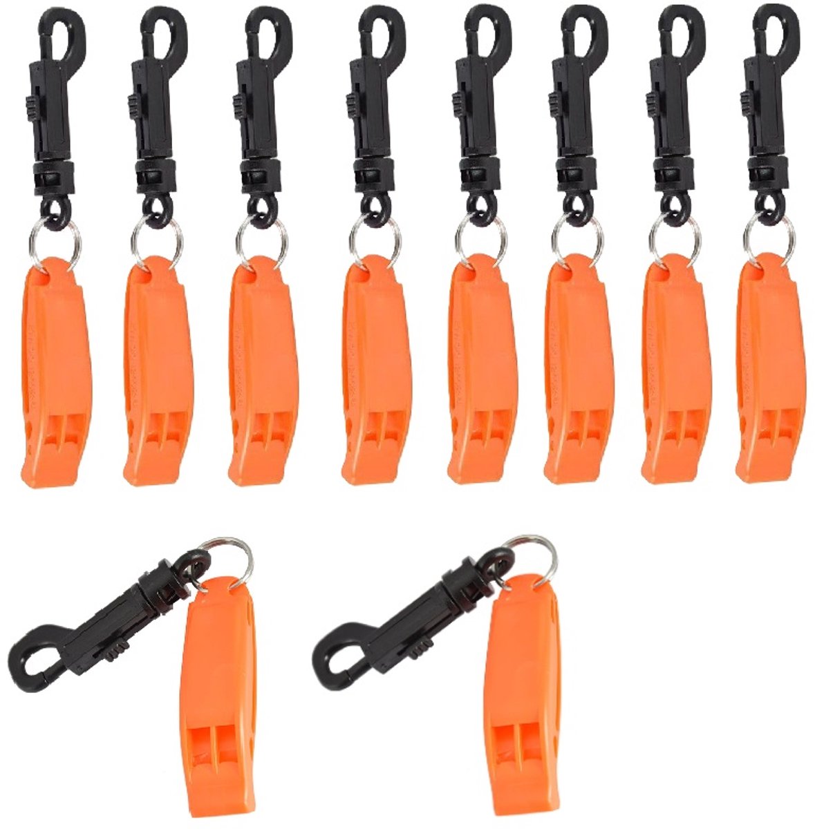 Emergency Whistle (10-Piece Whistle) - Sturdy and Durable Whistles, Suitable for Referees, Coaches, Emergencies, Lifeguards, Basketball, Football, Diving