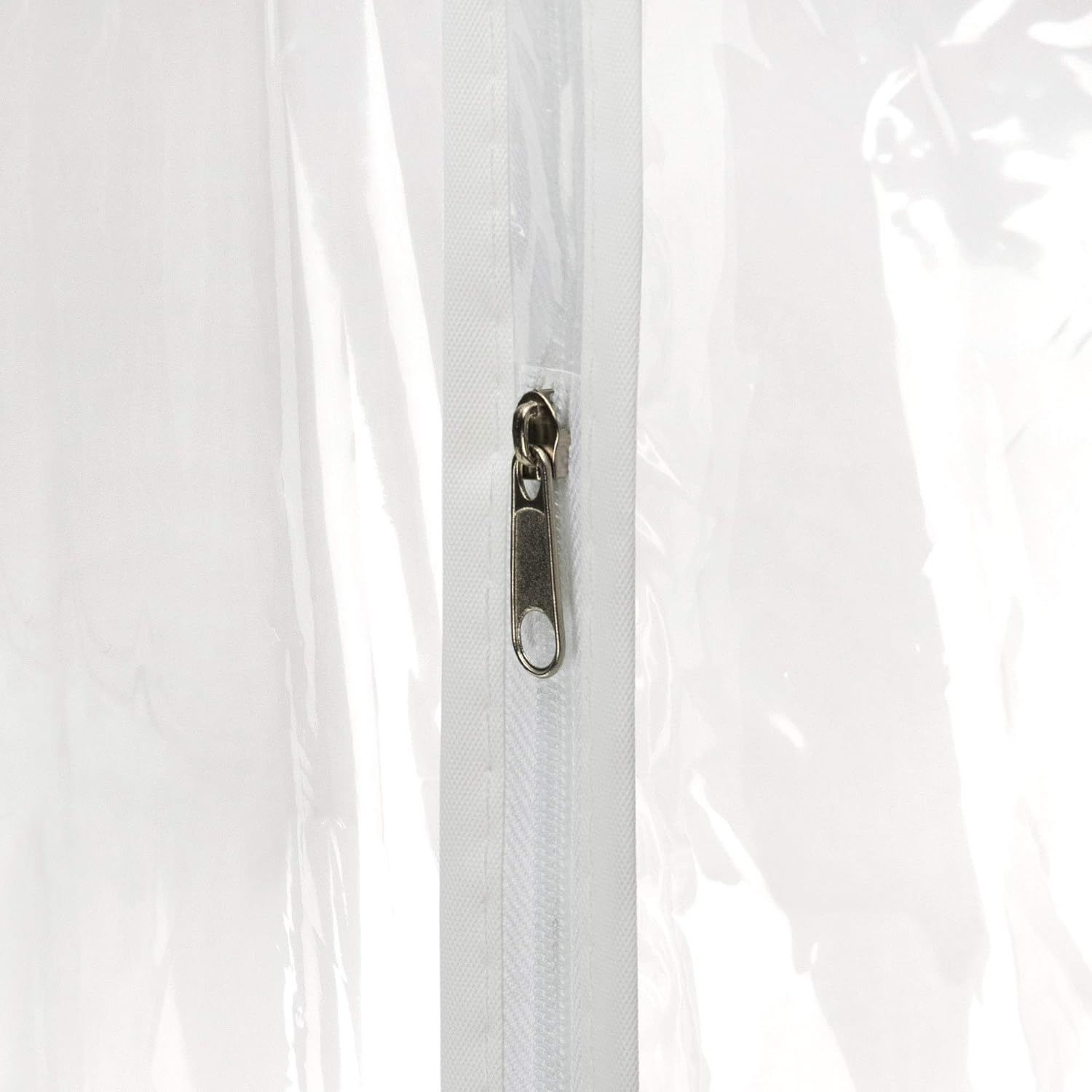 HANGERWORLD Clear 40inch Showerproof White Trim Suit Coat Garment Clothes Carry Cover Protector Bags (12) — image 4