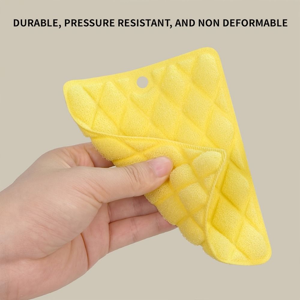 9pcs Multi-Purpose Magic Cleaning Sponge Cloth, Dual-Sided Scratch-Free with Non-Slip Handle, for Kitchen & Car, Random Color — image 3