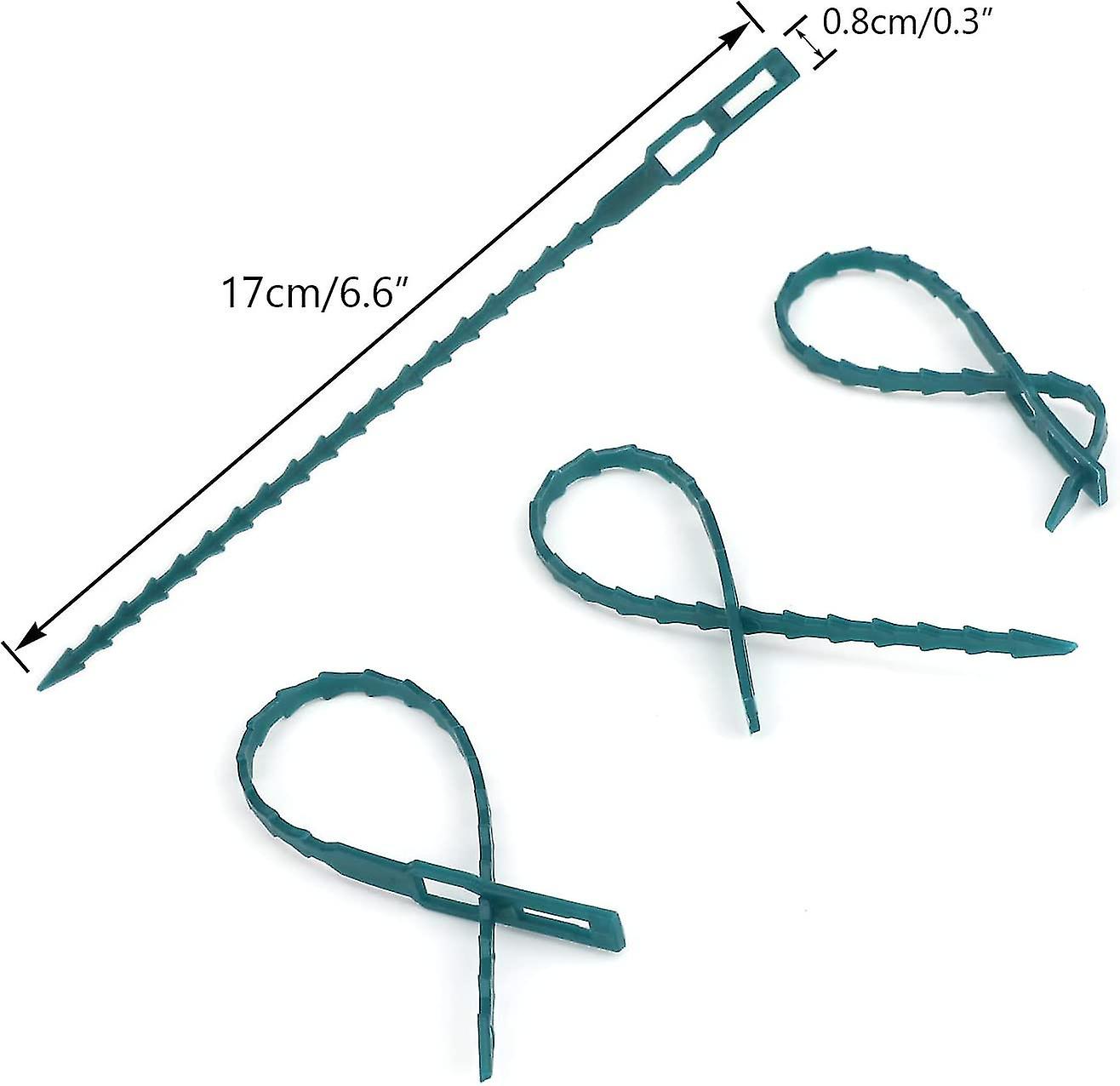 13.5 cm Adjustable Plant Ties, 200 Pcs Flexible Plant Wire Ties Plastic Garden Ties for Plant Support โ image 2
