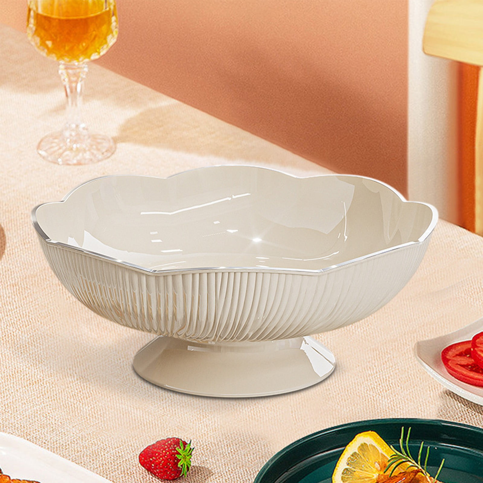 Ceramic Fruit Bowl for Kitchen Counter — image 4