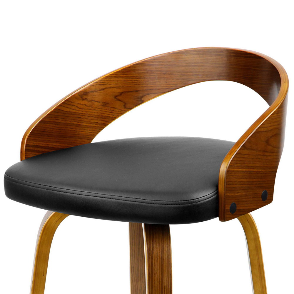 Artiss 2x Bar Stools Swivel Seat Curving Backrest โ image 6