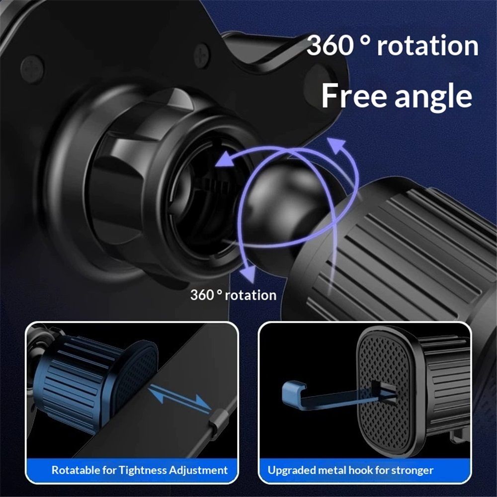 Grade Car Phone Holder - [Ultra Strong Suction] 3-in-1 Phone Mount for Dashboard, Windshield & Air Vent, Super Stable Universal Car Accessories for iPhone & — image 2