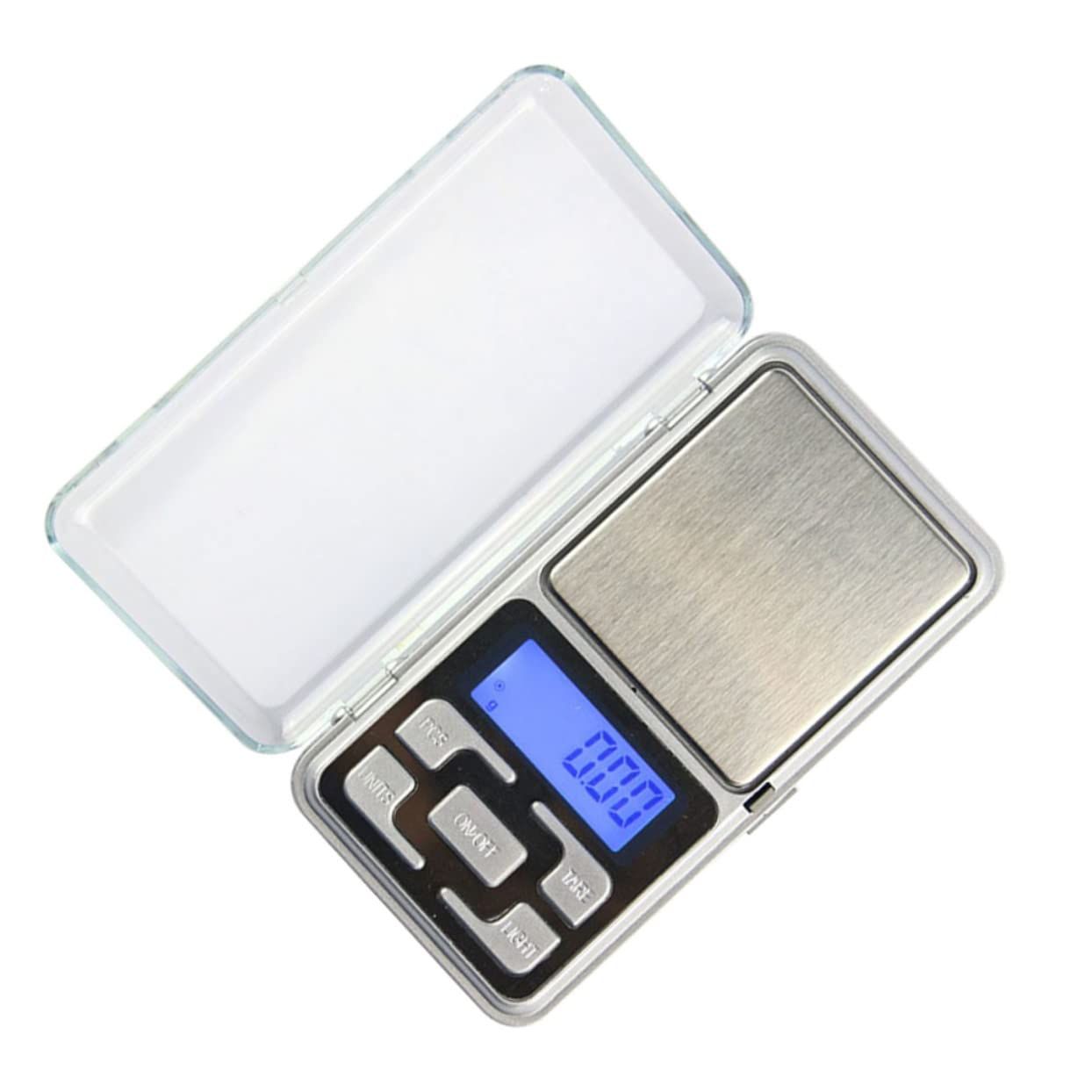 High Accuracy Mini Electronic Digital Pocket Scale Jewelry Weighing Balance Portable 500g/0.1g Counting Function Blue LCD