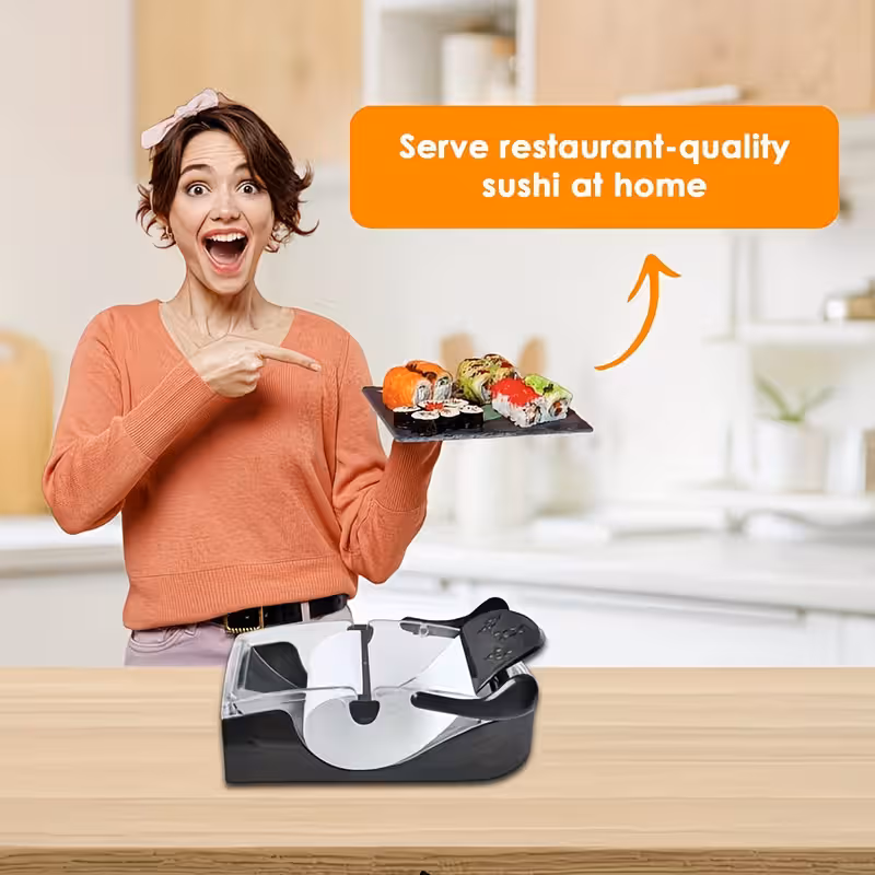 1 PCS DIY Sushi Roll Maker Kit for Beginners - Complete Sushi Rolling Kit with Easy-to-Use Design, Perfect for California Rolls & Homemade Sushi Night โ image 4
