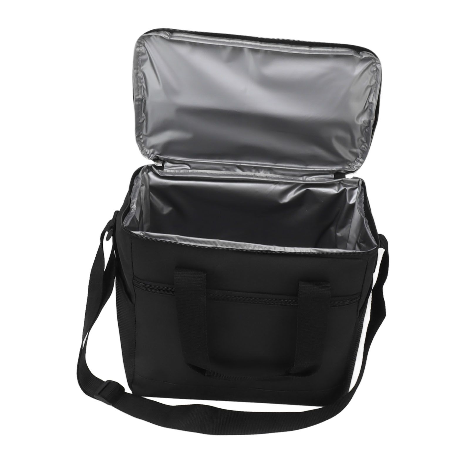 Collapsible Cooler Bag 15L Large Capcity Insulated Leakproof Heat Preservation Food Bag for Beach Picnics Camping Barbecues Black — image 6