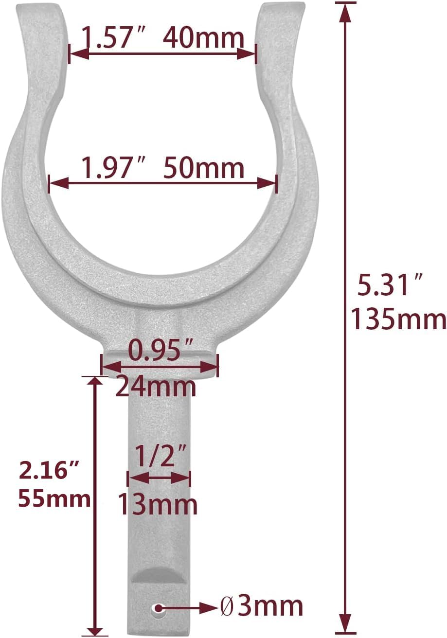 2 Pieces Aluminum Oar Lock Oarlock Rowlock Premium Marine Row Boat Dinghy Water Raft Kayak Canoe Side Mount — image 2