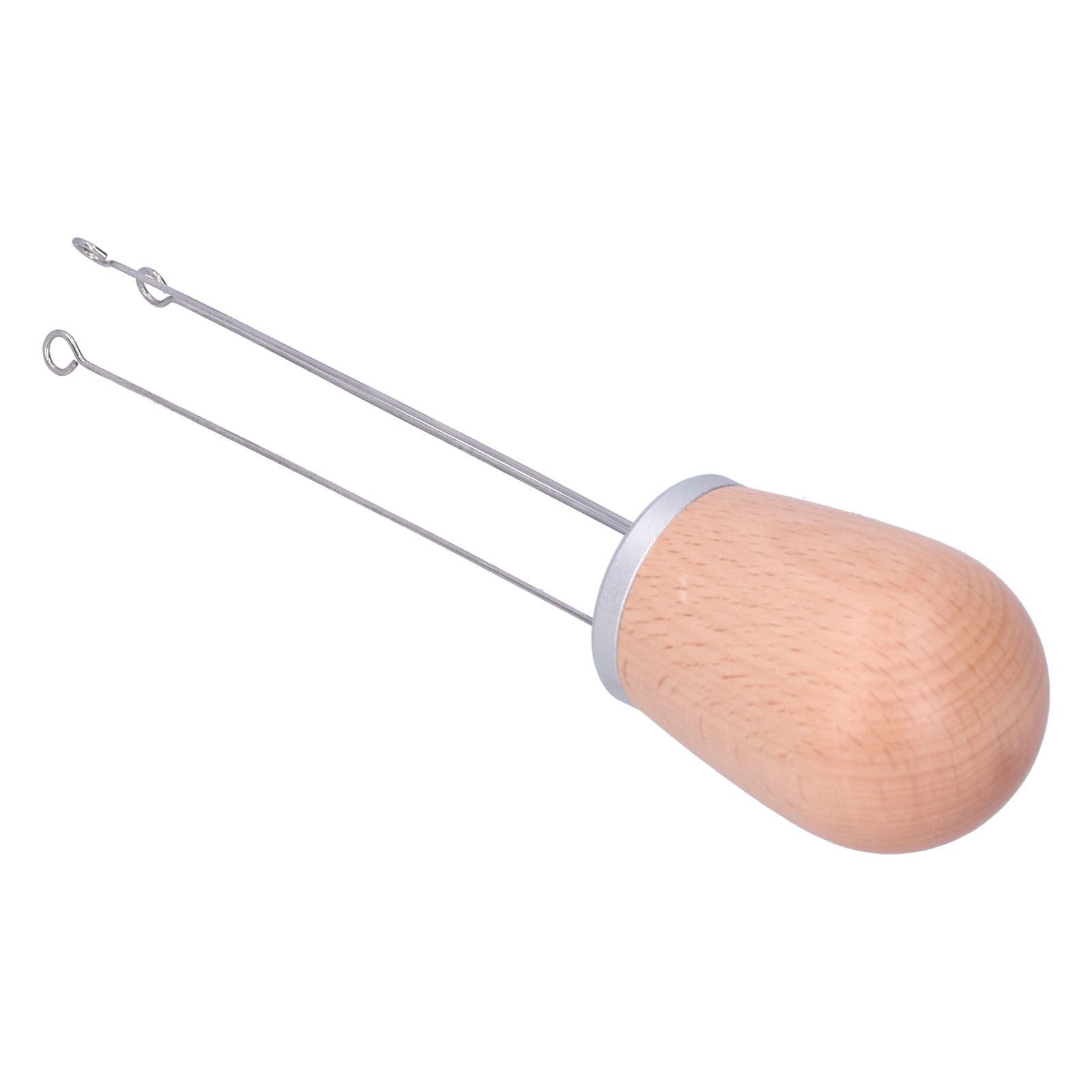 Needle Type Coffee Powder Distributor Wood Handle Coffee Stirrer Distribution Tool(Silver Cover Beech ) β image 5