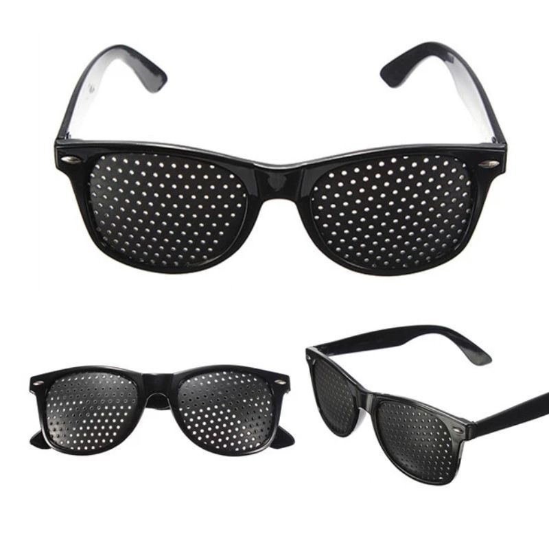 Oval Sunglasses Women Shade Vintage Retro Sun Glasses UV400 Black pinhole glasses Eye protection glasses โ image 2