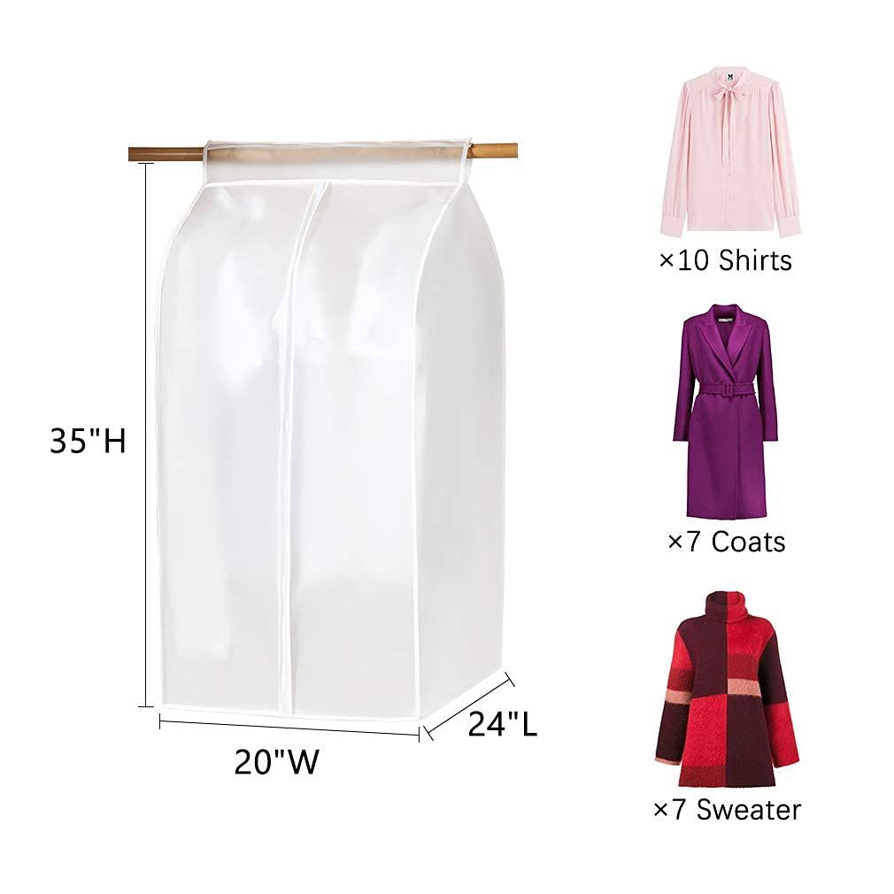 Garment Bags-proof Dust Cover Coat Hanging Clothes Storage Bag Premium Thickened Clothing Organizer Moisture-proof Dust โ image 2