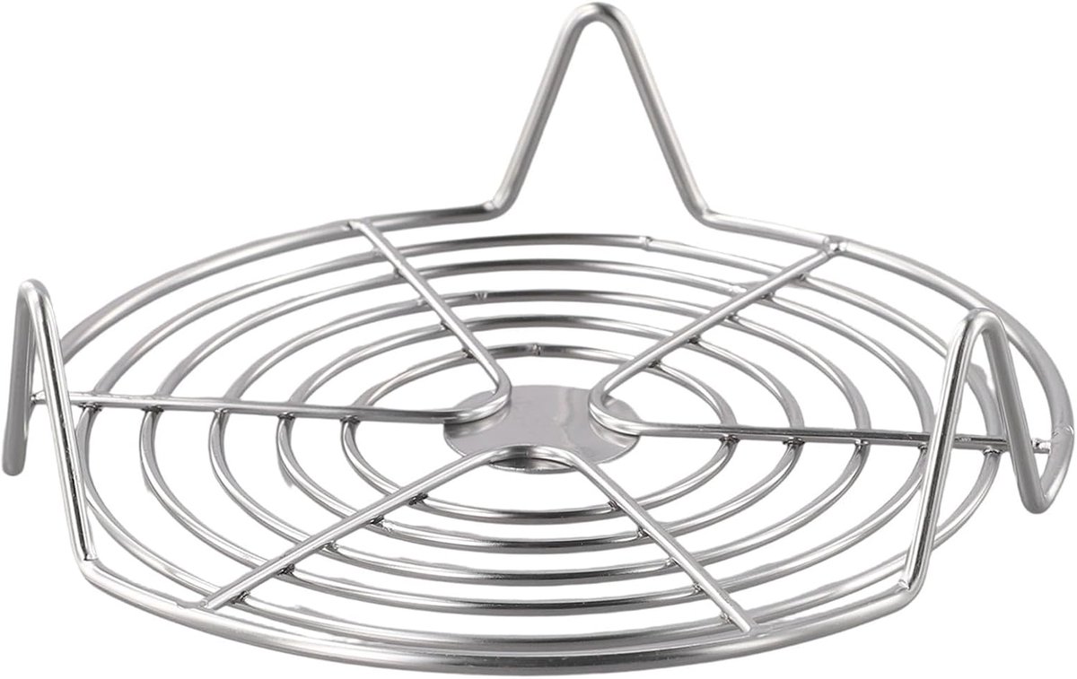 Oven Rack - Steam Rack - Stainless Steel - Microwave Rack - Round - Grill Cooling Rack - Multifunctional Cooking Steam Stand - Microwave Rack Round - Oven Rack — image 3
