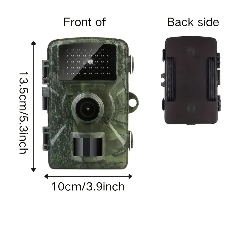 Hiking and hunting camera with night vision function, high-definition, 0.8s trigger, 120 ° wide-angle lens, used for outdoor camping, wildlife monitoring, home — image 4