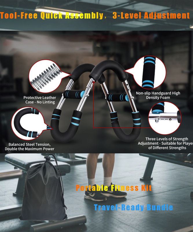 Twister Arm Trainer for Men & Women,60-110lb Adjustable Arm & Chest Workout Equipment,Portable Home Gym Strength Training Machine for Full-Body Toning & Muscle — image 6