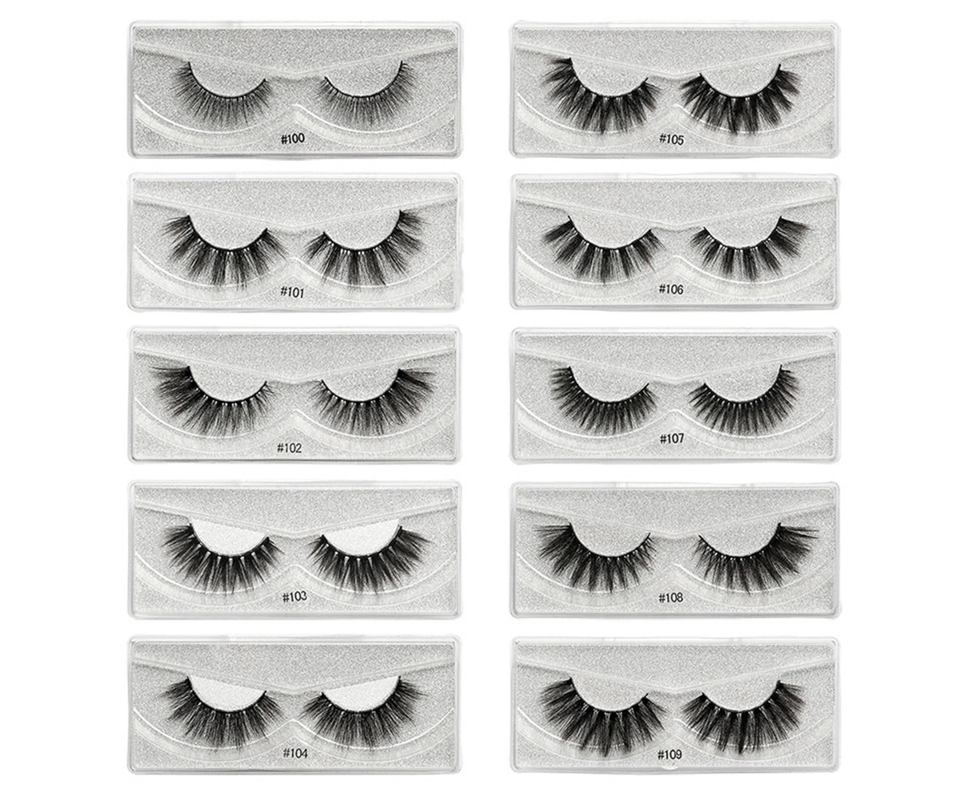 10 Pairs Eyelash Reusable Thick Imitation Faux Mink Hair Makeup Eye Lash for Decoration โ image 2