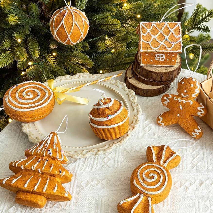 Foam Gingerbread Candy Ornament, Festive Tree Pendant, Nice Holiday Gift for Xmas Scene Layout — image 4