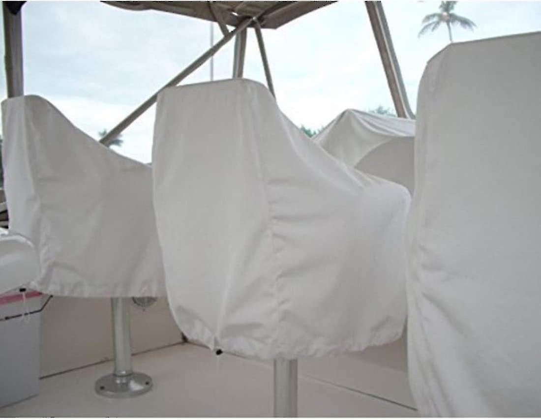 2-Pack Covers, Waterproof Outdoor Covers for Pedestal Pontoon Captain Boat Bench Chair Covers, Oxford Fabric Helmsman Chair Covers - Perfect — image 3