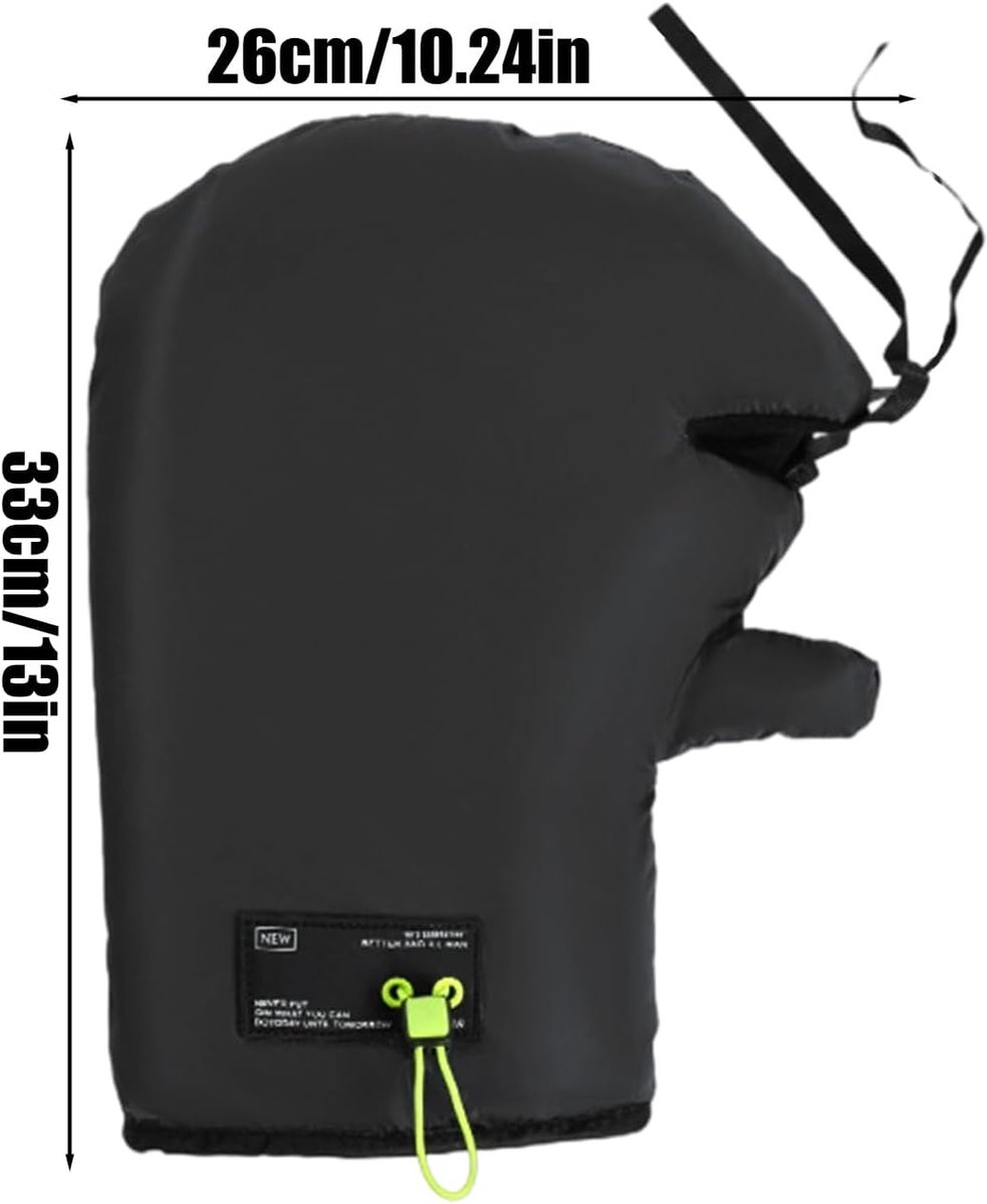 Cycling Gloves - Extra Padded Cycling Gloves - Warm Gloves - Cycling Gloves - Scooter Gloves - Hand Warmers - Cycling Accessories - With Reflective Strips โ image 2