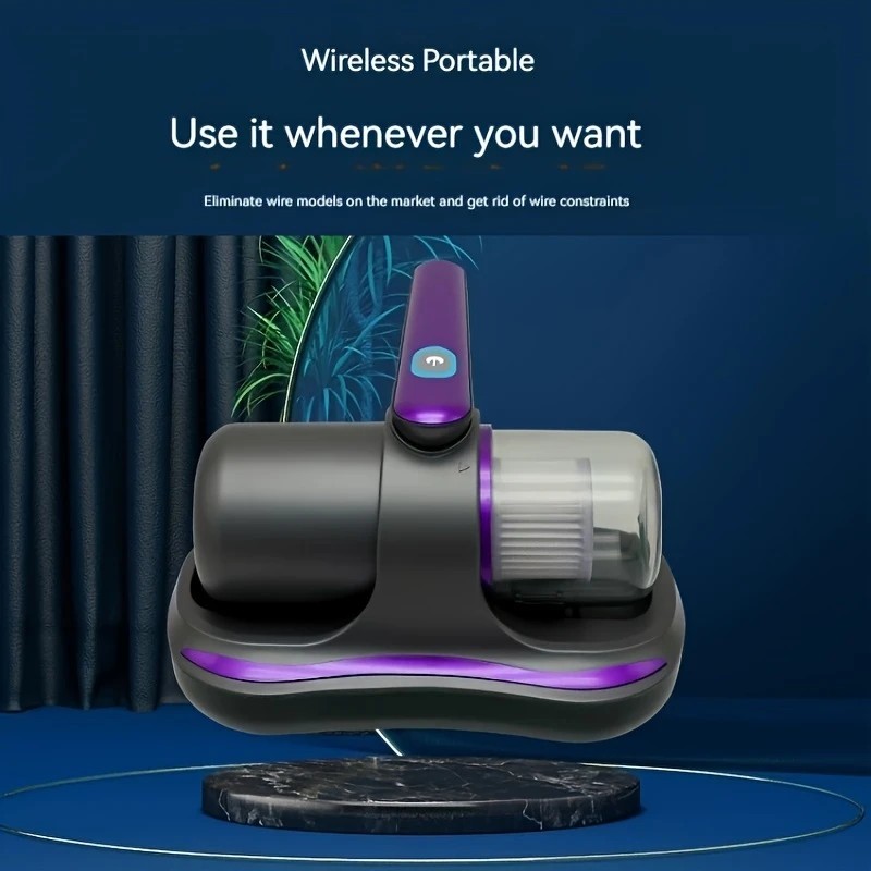 Blue Wireless Mite Removal Vacuum: Blue Light Sterilization, Deep Cleaning for Beds & Cars, Long Battery Life, One-Touch Purity — image 5