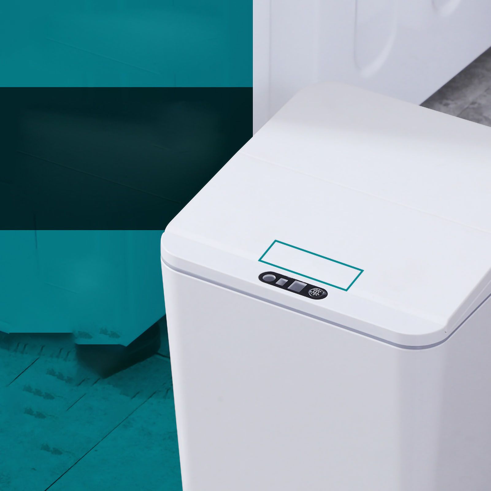 Smart Sensor Trash Waste Can Multifunctional Electric Induction Storage Bin for Desktop Car White โ image 4