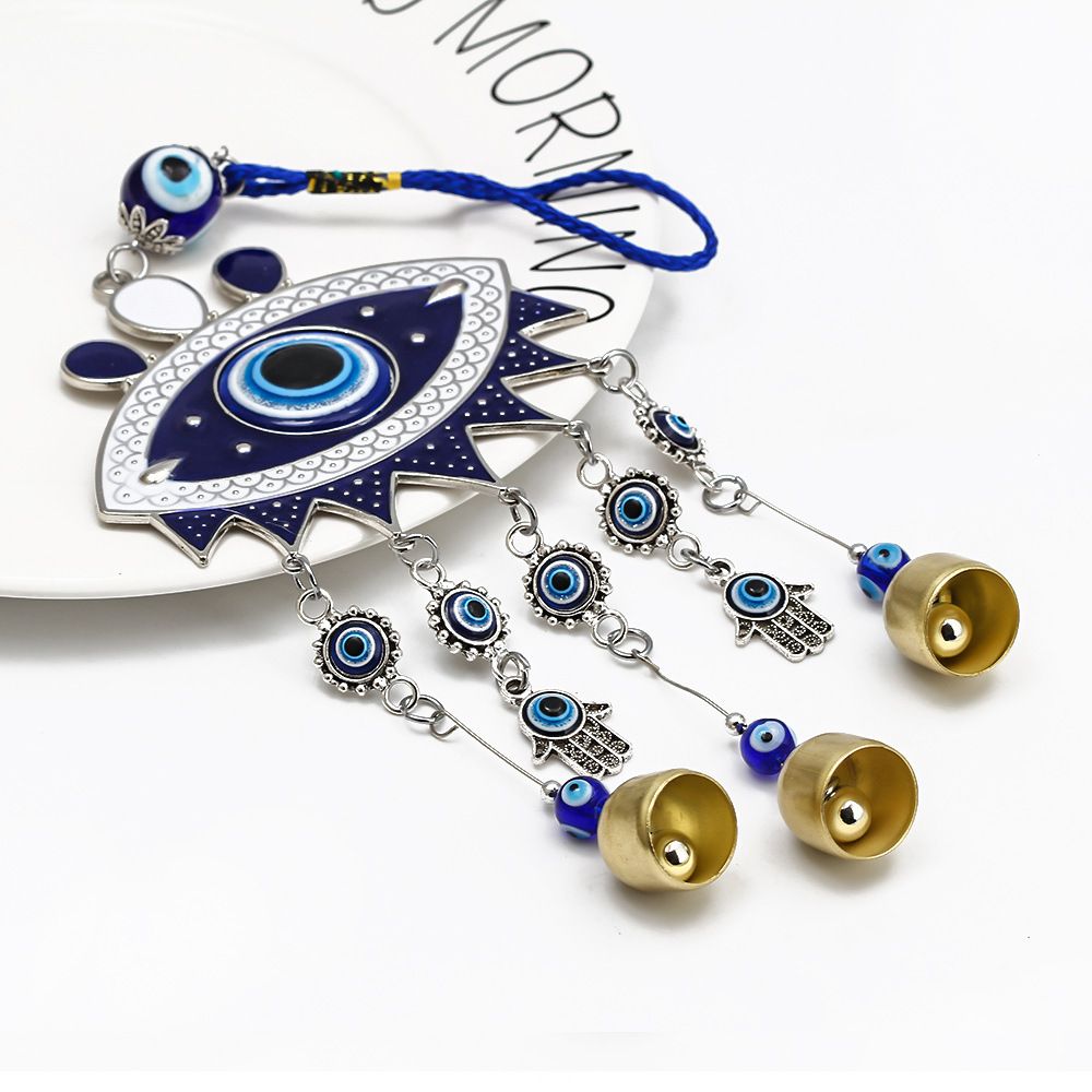 Wind Chime Blue Eyes Keychain European and American Retro Devil's Eye Car Pendant Keychain Wall Decoration Pendant Wall Hanging — image 4