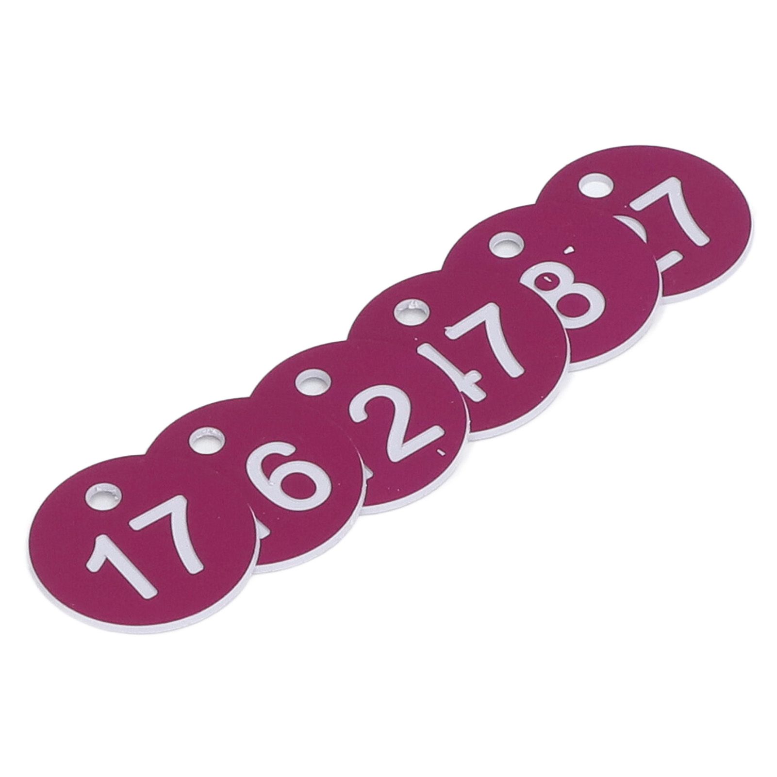 50Pcs Numbered Label Round Simple Beautiful Beehive Tag Breeding Supplies for Beekeeping Animal HusbandryNumbers 1 to 50 Purple — image 5