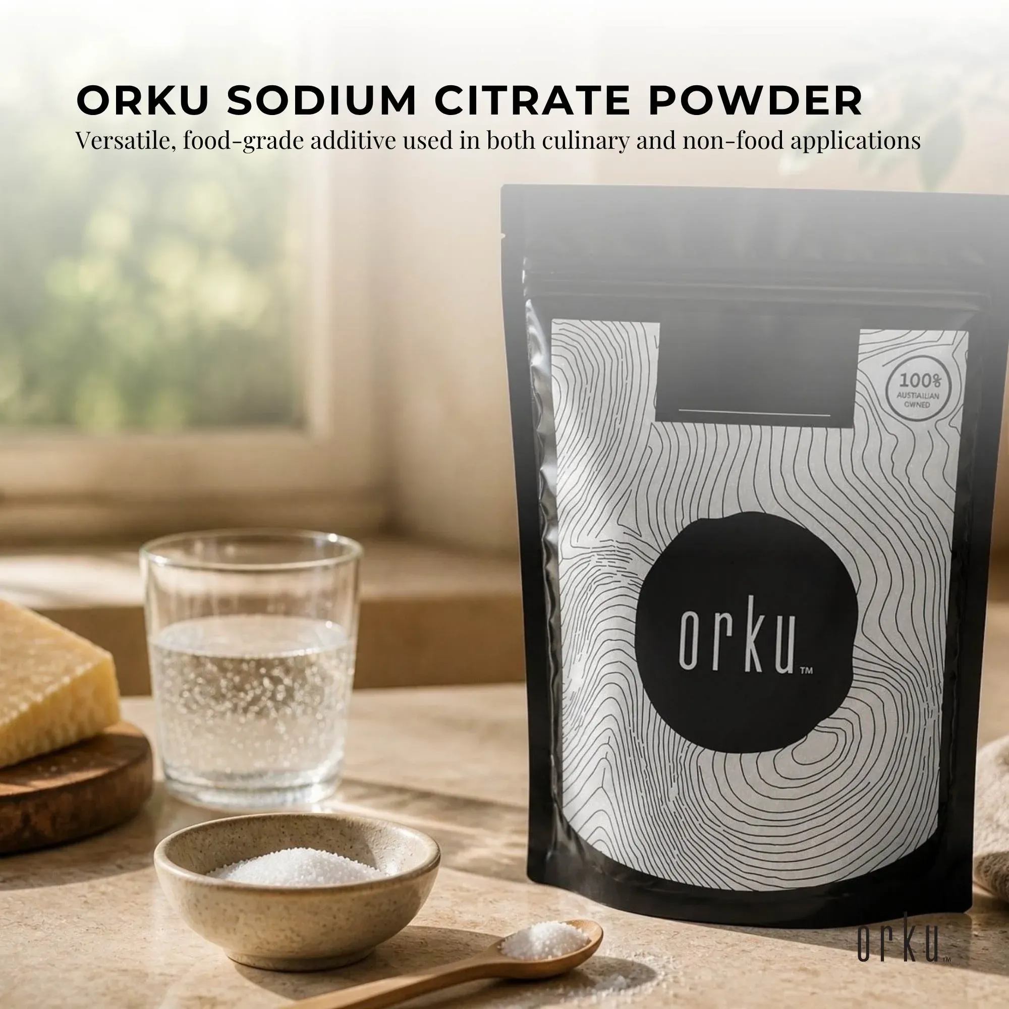 Orku 2Kg Sodium Citrate Powder Food Grade Trisodium Citrate Dihydrate E331 — image 2