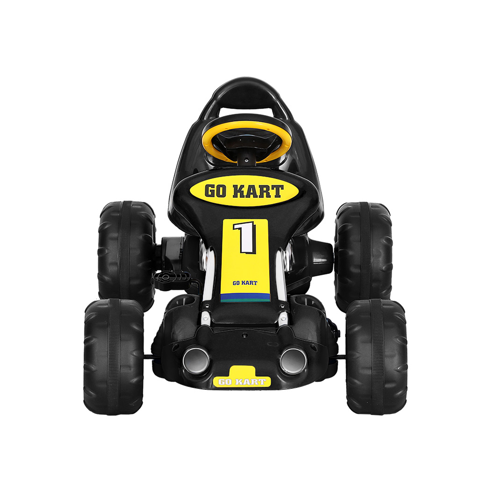 Rigo Kids Pedal Go Kart Ride On Toys Racing Car Plastic Tyre Black — image 3