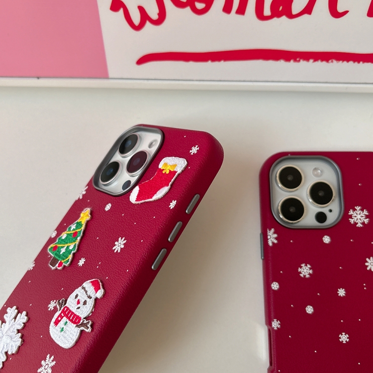 iPhone 16 Pro Max Christmas Series Frosted PC Hybrid TPU Case Cover_tfrf 3D Christmas โ image 4