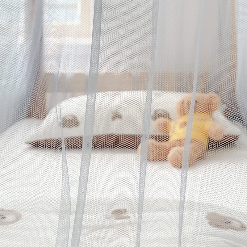Bed Curtains Student Dormitory Mosquito Net 4 Corner Post Bed Canopy for Kid Teens Dustproof Loft Bed Curtains โ image 3