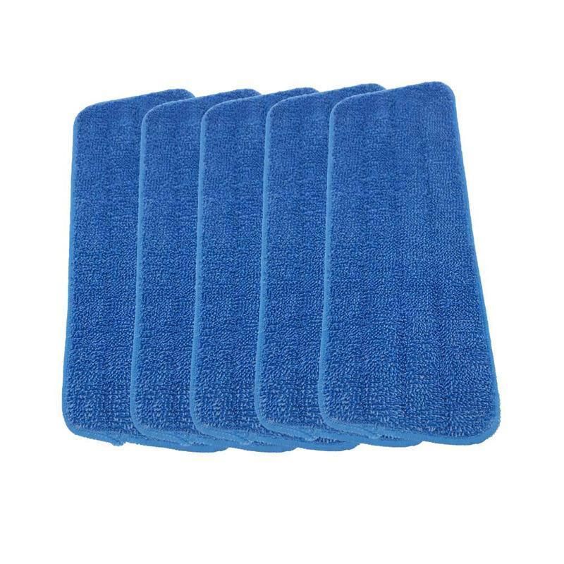 Replacement Microfiber Flat Mop Head Refill Floor Cleaning Pads Absorbent Cloths - Green — image 4
