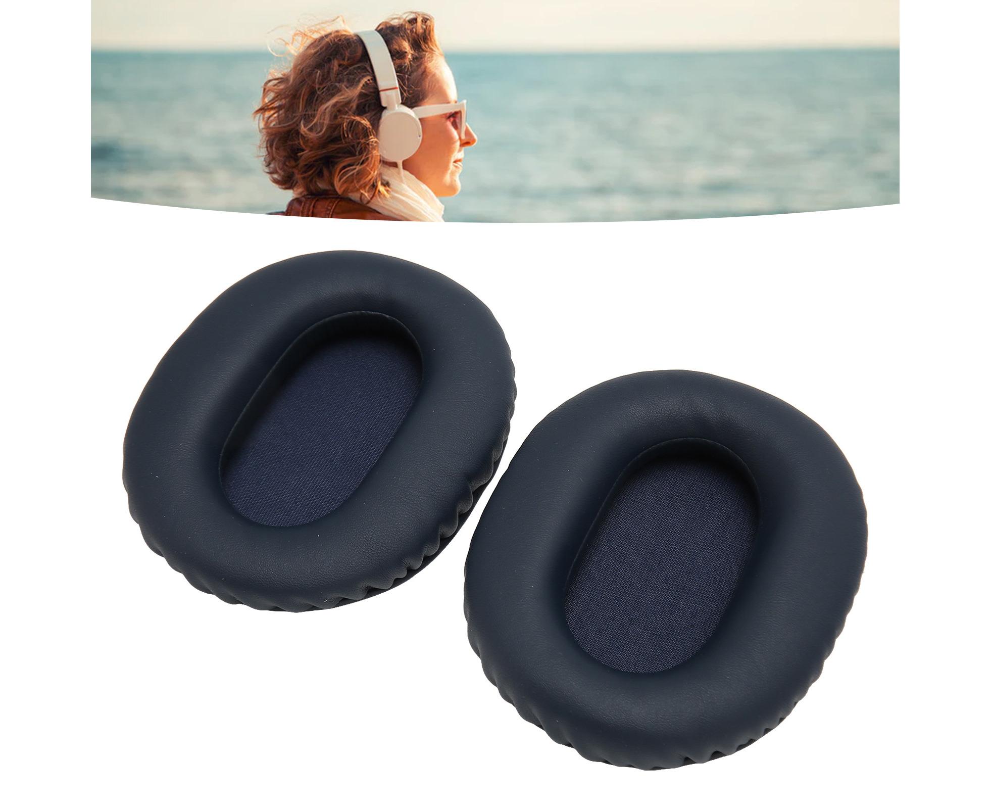 2pcs Ear Cushions Replacement Soft Protein Leather Noise Isolation Foam Thickened Pads for WH CH710N CH720N XB900N Blue โ image 3