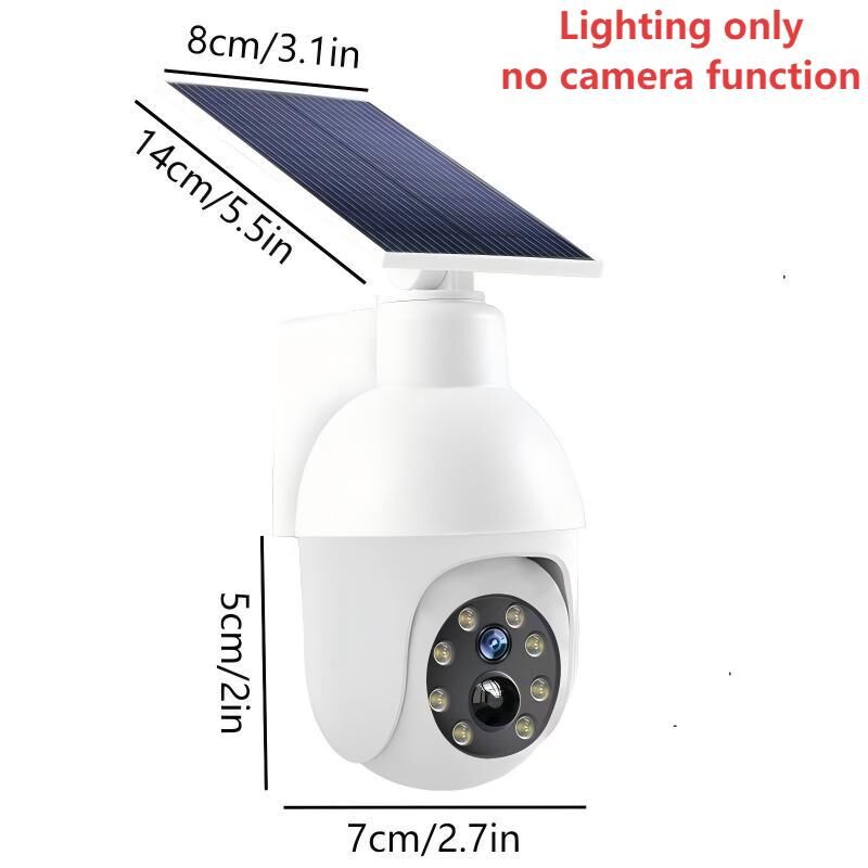 Solar sensor simulation camera light - No real monitoring function, simulated appearance design, smart sensor lighting, for outdoor security warning purposes โ image 3