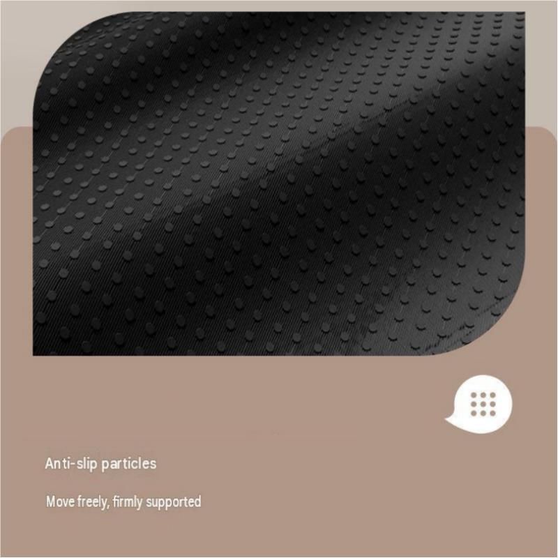 Black Memory Foam Seat Cushion - 45 x 36 x 7 cm Milk Silk Removable Cover, Portable Chair Pad for Office, Car, Flights and Stadium Seating โ image 6