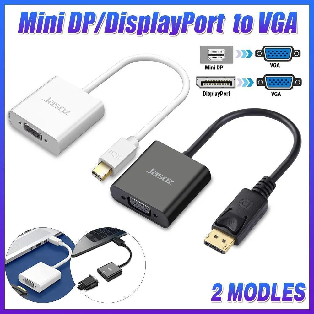 Displayport Display Port DP Male to VGA Female Video Converter Adapter Cable PC - Mini DP to VGA Adapter/ — image 2