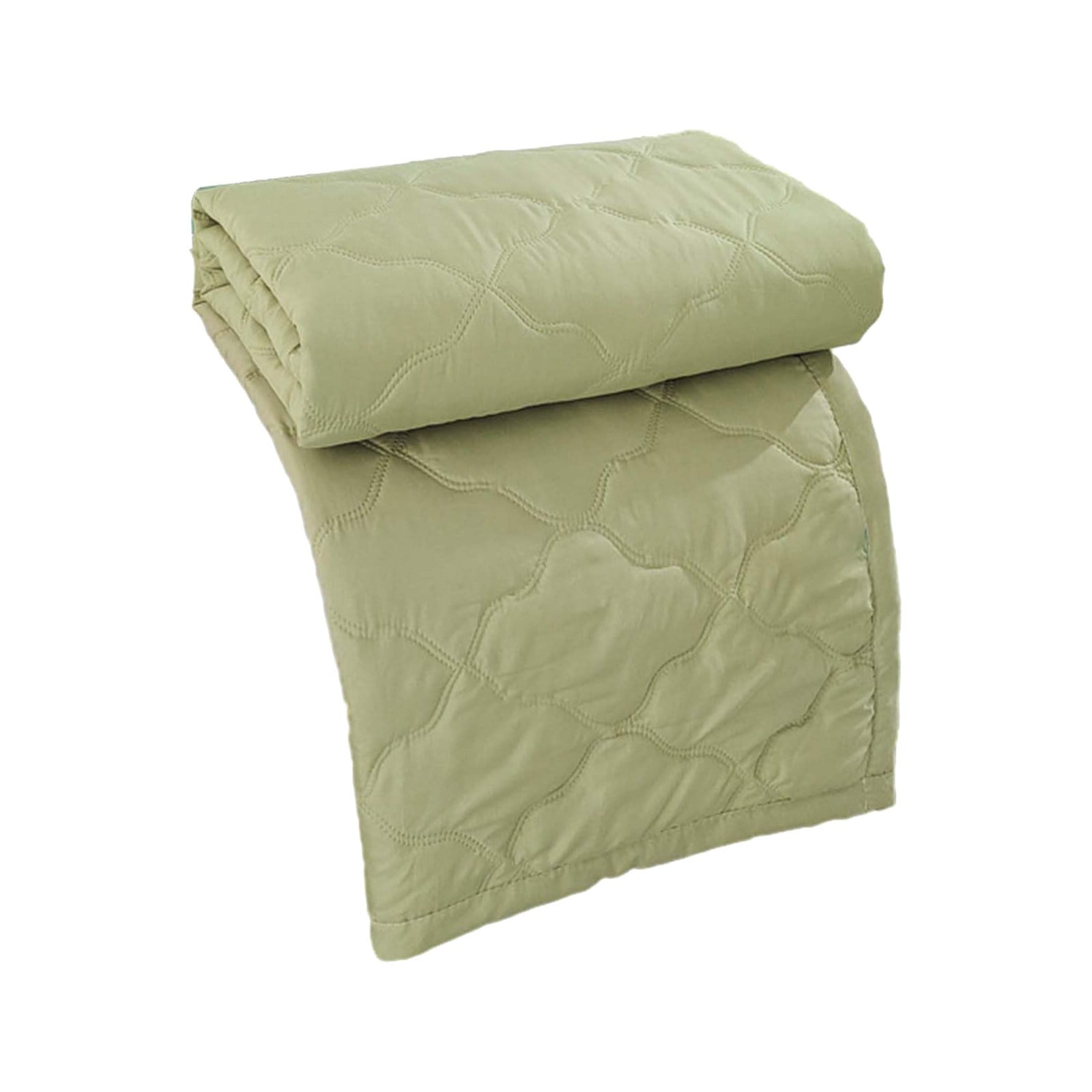 Summer Blanket Bed Blanket Skin Friendly Plain Print Washed Cotton Bed Blanket Cool Comforter Hot Sleeping Summer Comforter Ventilated Comforter Green
