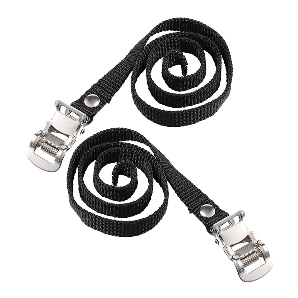 Worgeous 2 Pcs Pedal Straps Cycling Toe Clips Workout Bike Fitness Black โ image 4