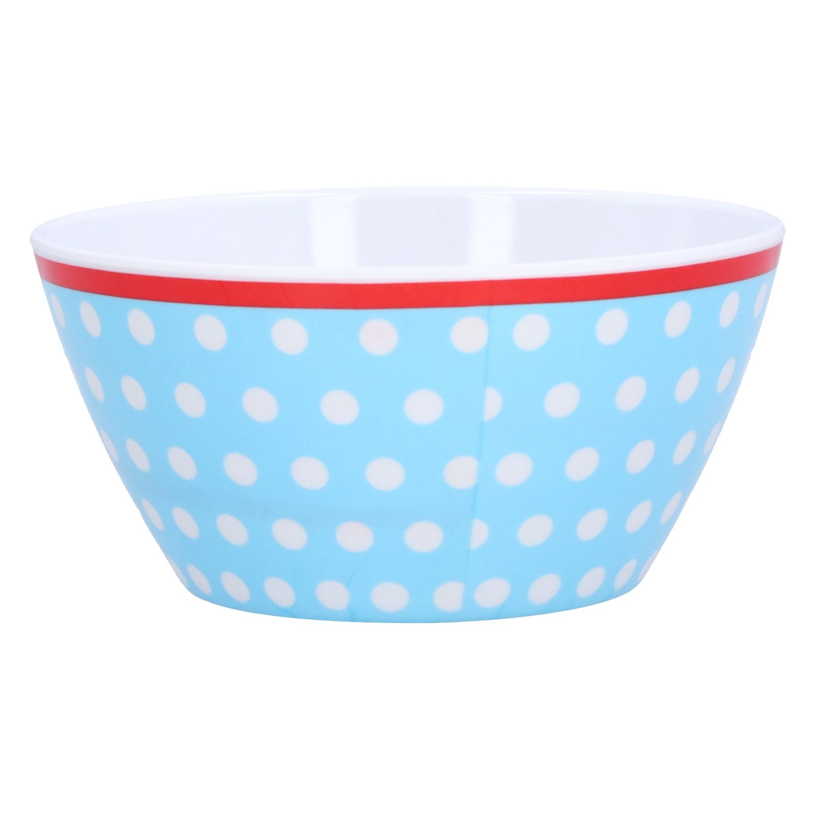 500ml Salad Bowl Thickened Snack Dessert Cake Fruit Bowl for Baking Table DecorationLight Blue Dot — image 5