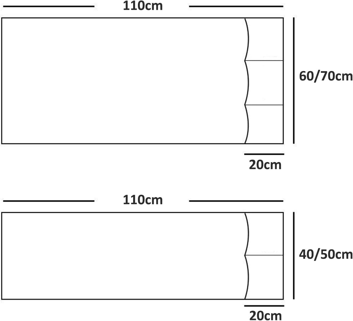 Sofa Armrest Organizer 5 Compartments White, 60 x 110 cm โ image 6