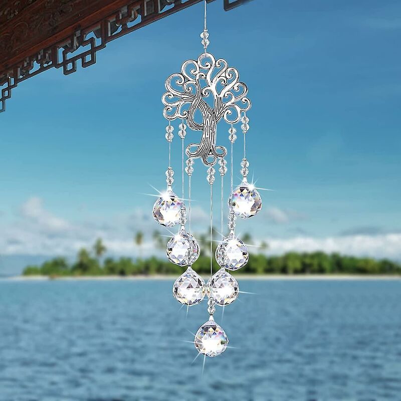 Crystal Suncatcher, Window Prism, Suncatcher, Hanging Sun Catcher For Home, Garden, Crystal Lamp, Curtain Pendant