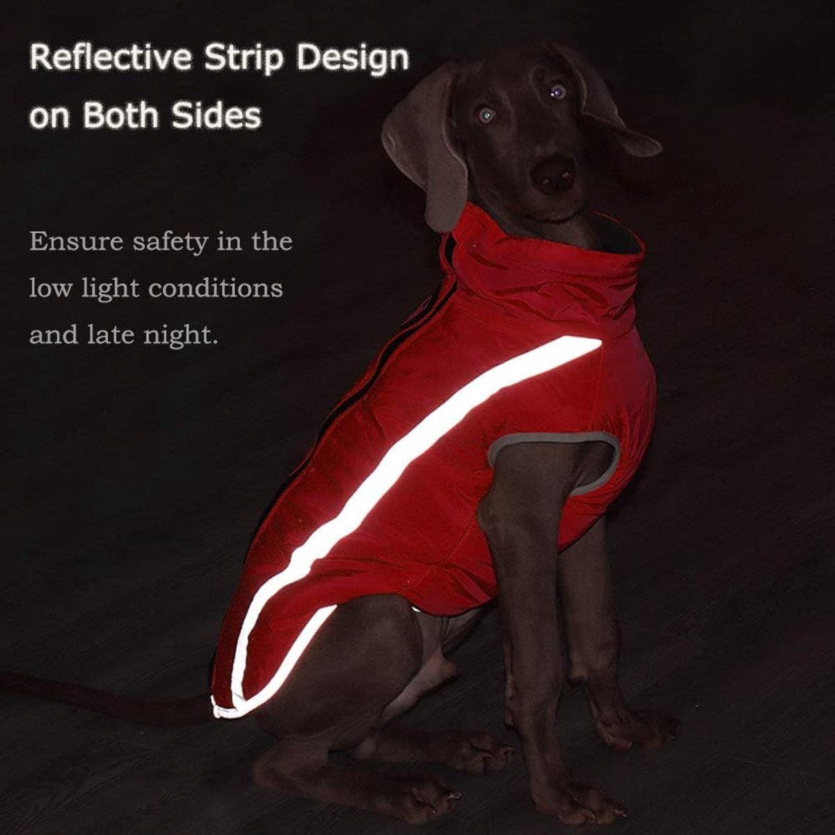 Dog Coat - Waterproof and Warm for Winter - Warm Dog Jacket - Windproof Fleece for Puppies - Reflective Outerwear - Cold Weather Vest - Perfect for Small — image 3
