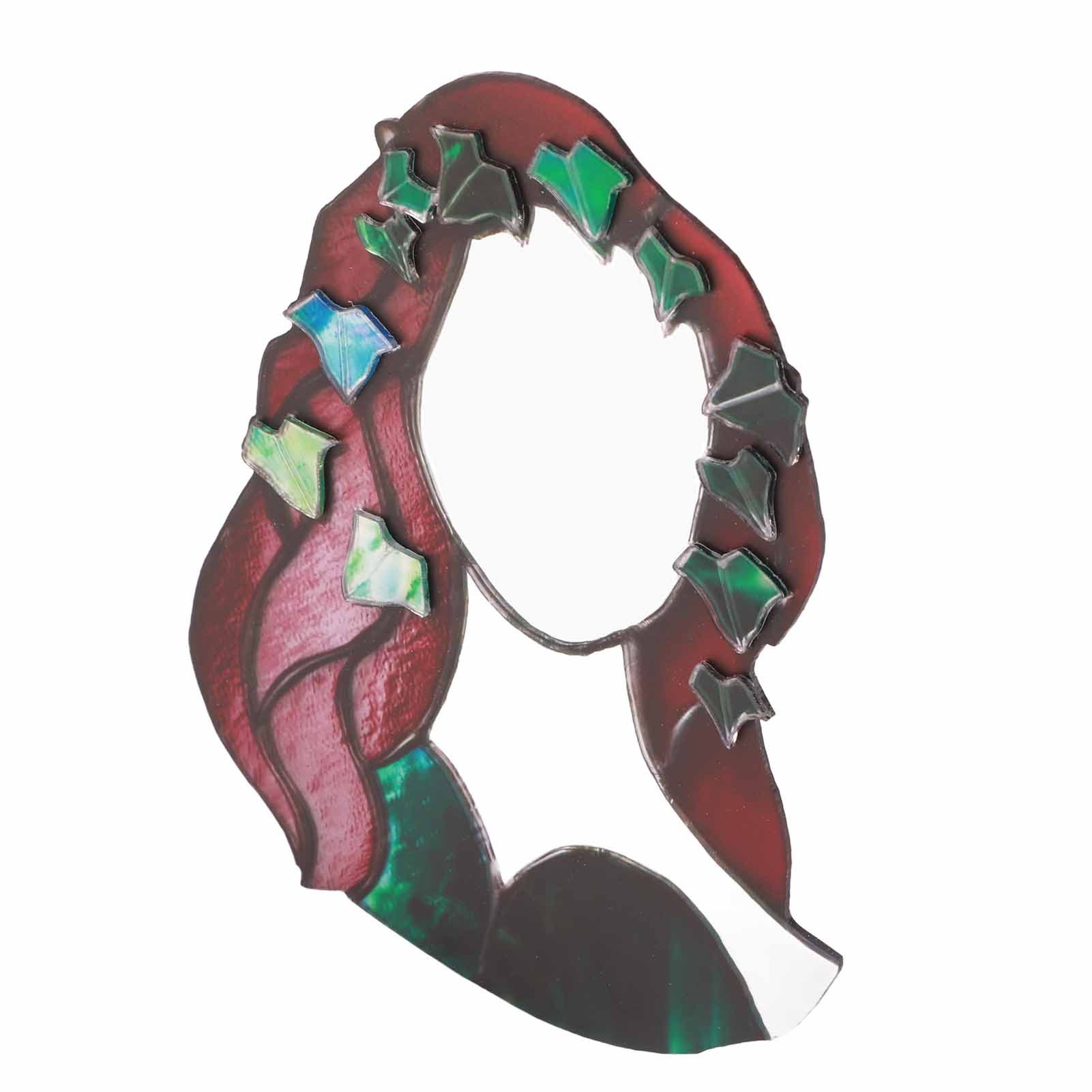 Glass Poison Ivy Mirror Glass Decorative Mirror for Entryway Bedroom Bathroom โ image 4
