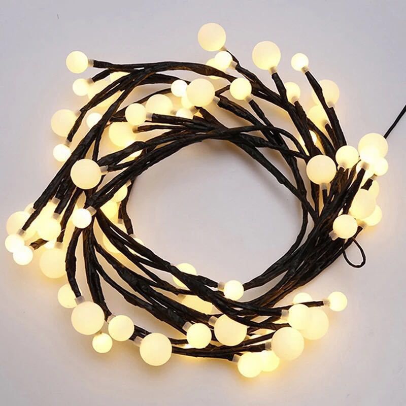 Enchanted Willow Vine Lights for Wall:Twinkling Tree Branch Light for Living Room and Bedroom Home Decor-Warm White Twinkle Tree Lights Lighted(1.8 meters