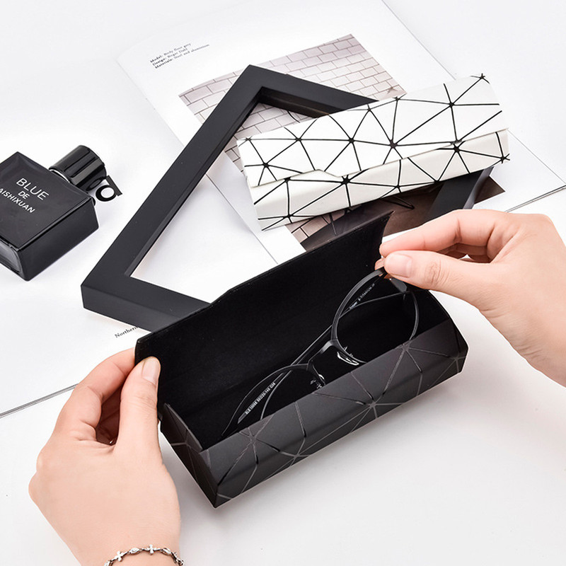 Premium Eyeglass Case - Retro Japanese Style - Sunglass Storage - Fashionable Geometric Pattern - Stylish Eyeglass Case - Durable and Shock-Resistant - Unisex β image 3
