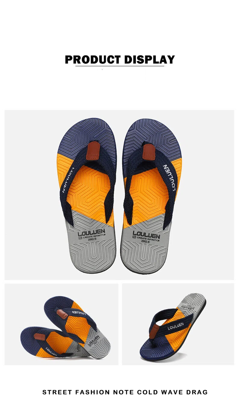 Men's Flip Flops with EVA-PVC Dual Sole, Blue for Comfort & Style for Summer Beach & Daily Wear(41) โ image 5