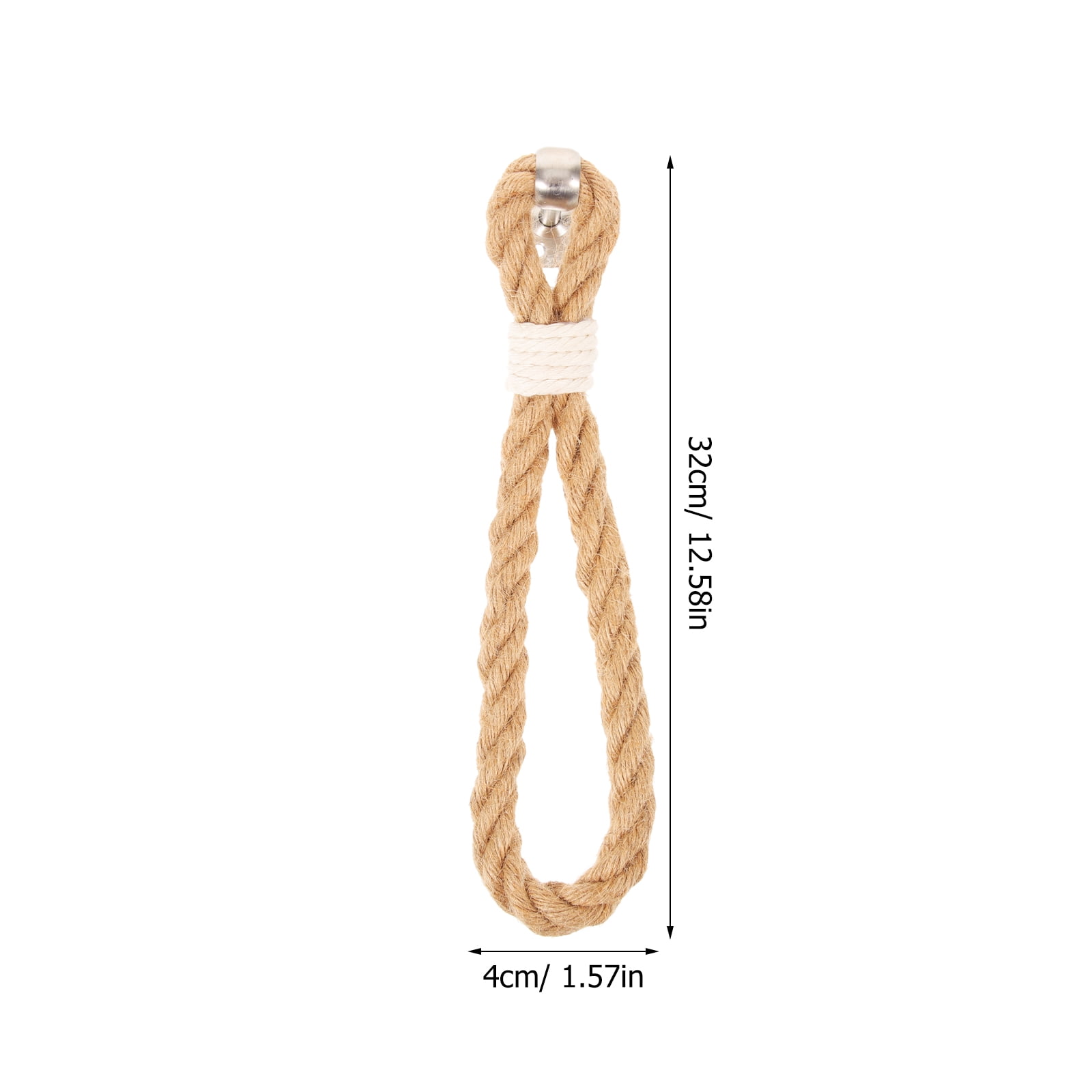 1Pack Boho Towel Holder Jute Rope Circular European Style 11.8x0.7in โ image 2