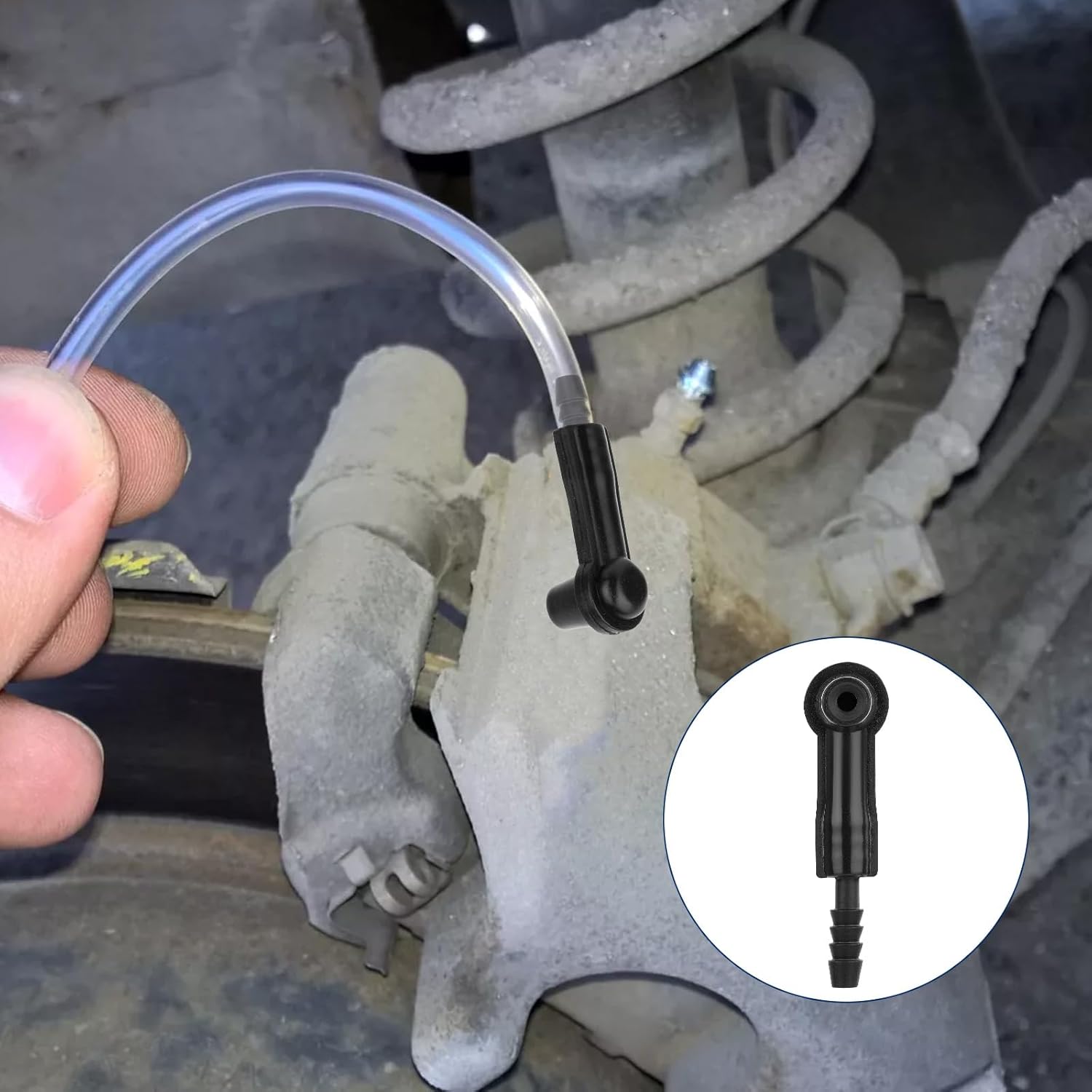 5 Pack Brake Bleeder Hose Bottle Fluid Bleeding Connector Adapter Joint for Oil Air Hose Changer Exchange Pipe System Tool Kit Pumping Nipple for Cars Trucks — image 5