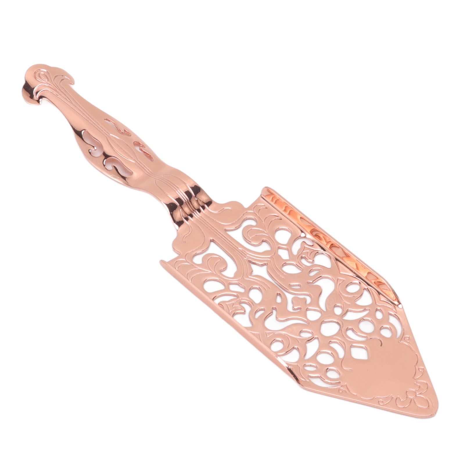 Absinthe Spoon Vintage Hollow Design Stainless Steel Wormwood Cocktail Bar Glass Cup Drinking Filter Spoon Rose Gold — image 6