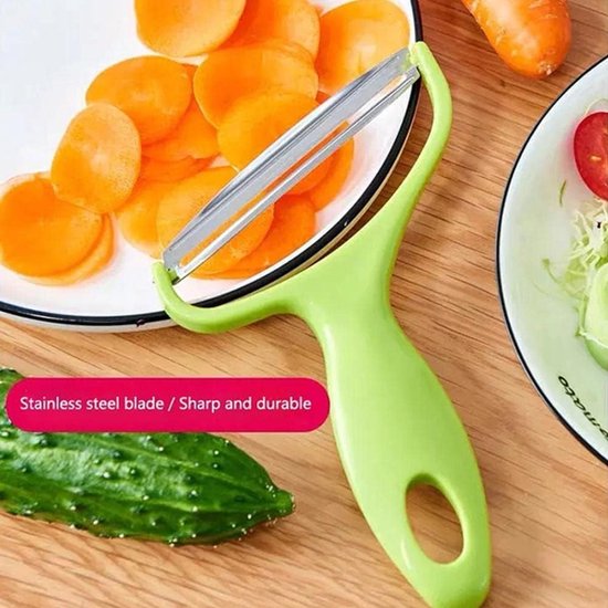 Green vegetable grater - vegetable cutter cabbage grater - stainless steel fruit and vegetable peeler cabbage grater - kitchen essential family restaurant โ image 4