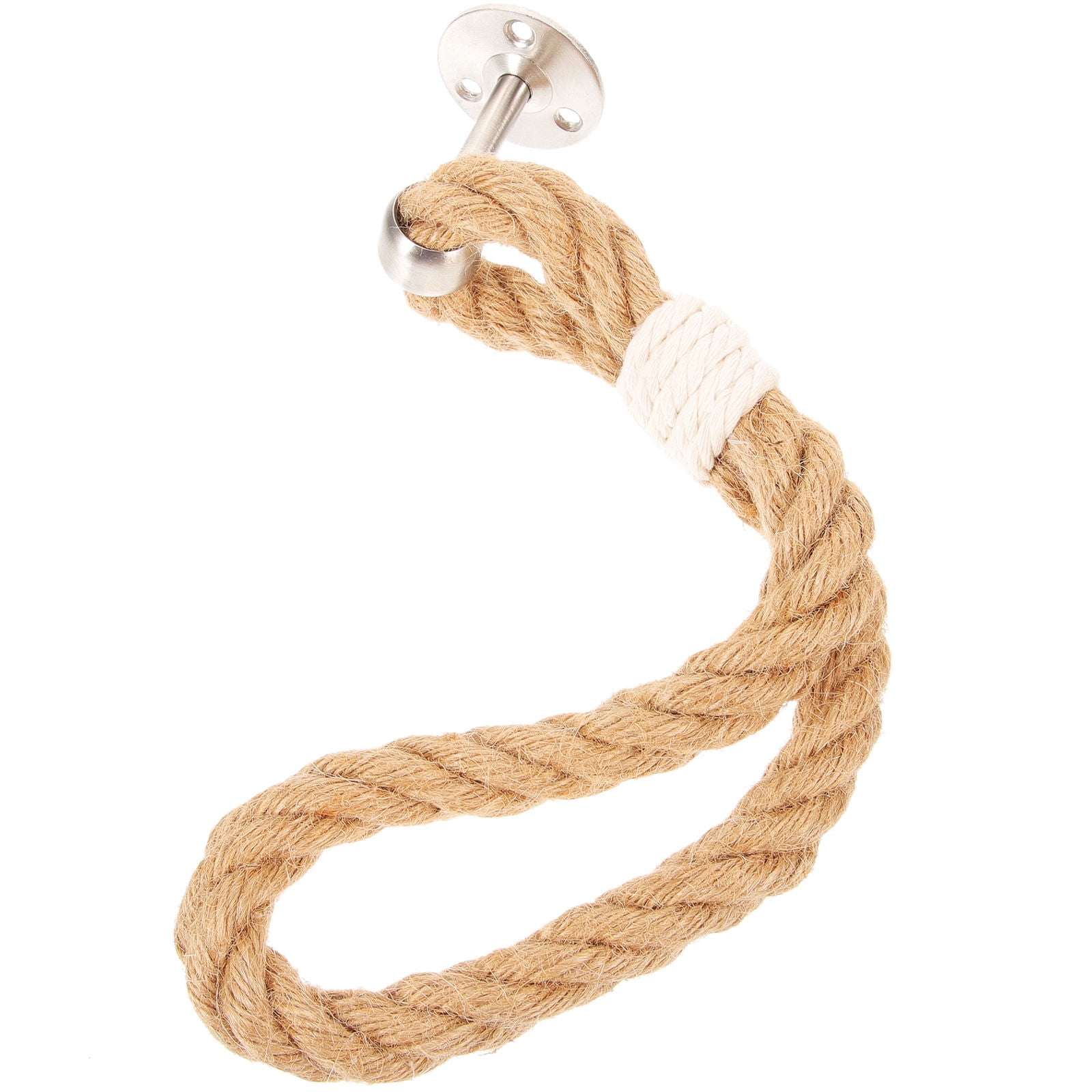 1Pack Boho Towel Holder Jute Rope Circular European Style 11.8x0.7in โ image 4